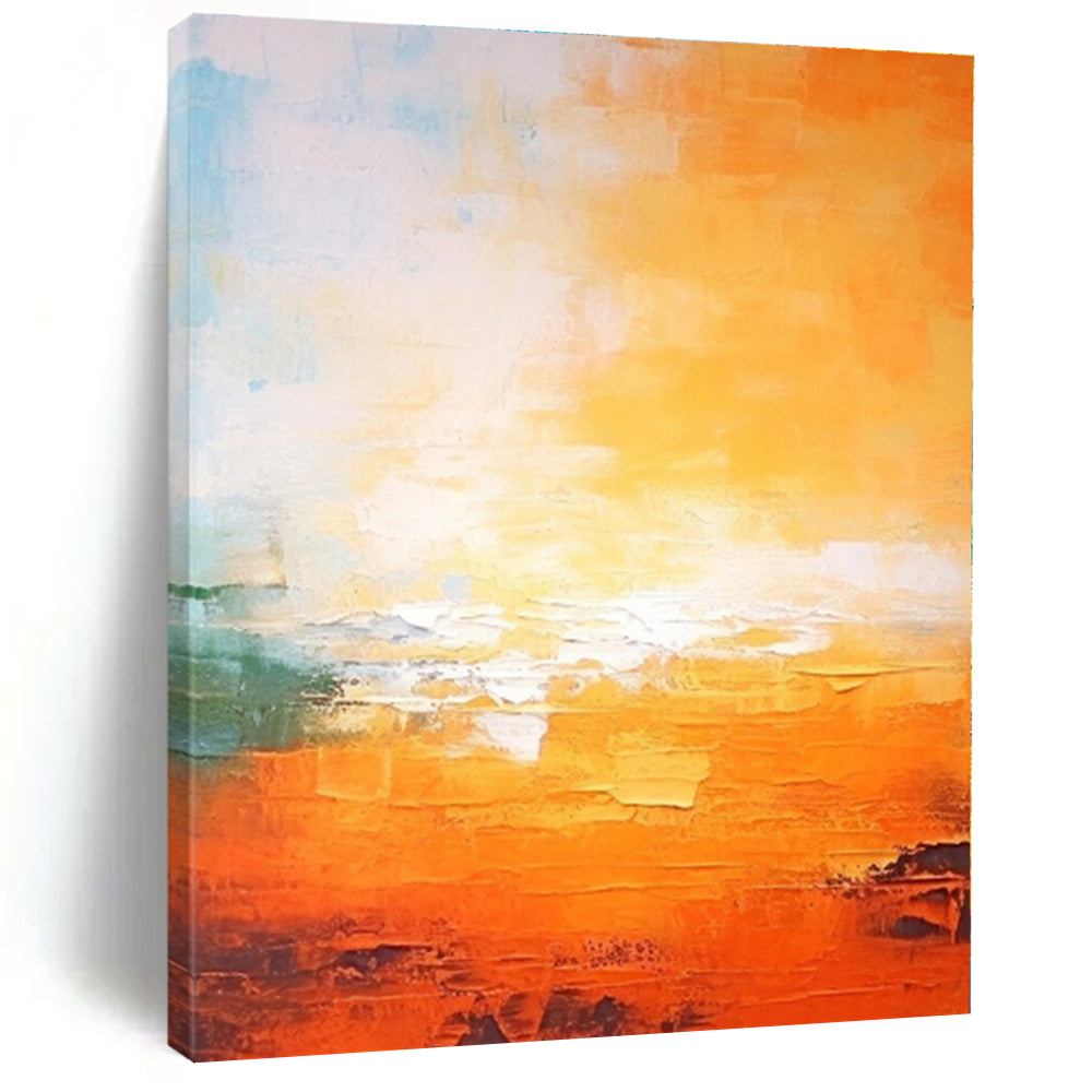 sunset orange yellow abstract design 1